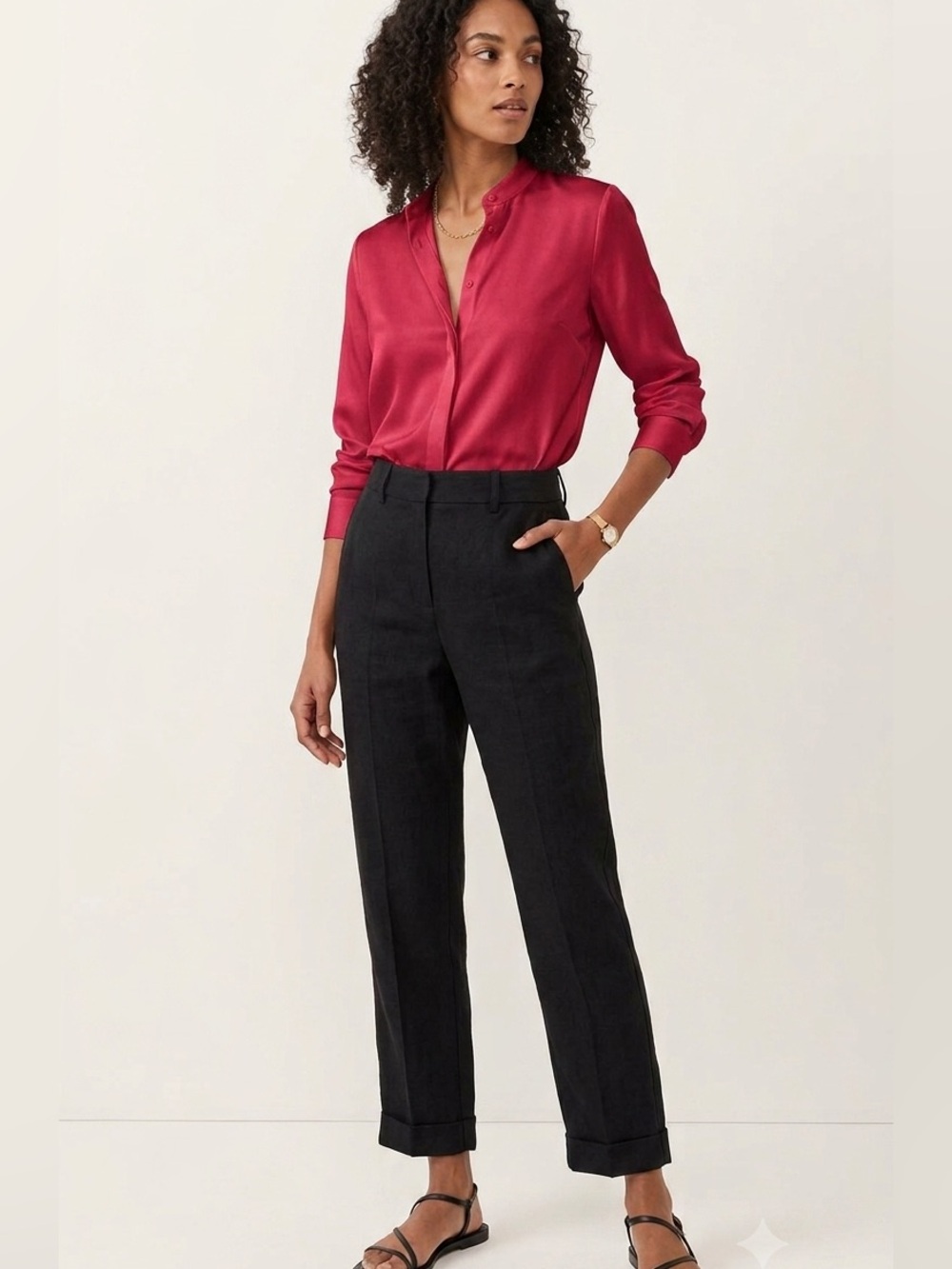 A new day Black Pants. Size 6. Casual, Business Casual, Capri, Vacation.